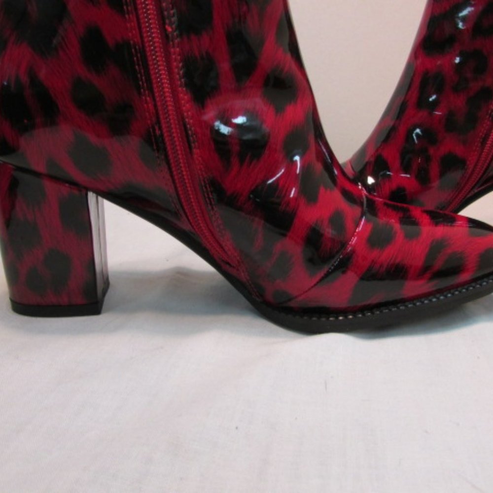 Ninety Union Milano Red Ankle Booties - Picture 7 of 12
